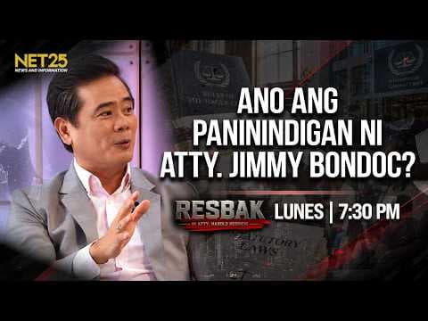 Atty. Jimmy Bondoc may RESBAK sa mga mainit na Usaping Legal at Politikal