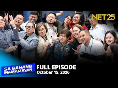 Sa Ganang Mamamayan - October 15, 2026