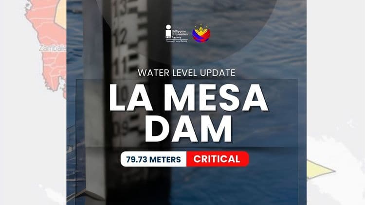 La Mesa Dam, malapit na sa spilling level