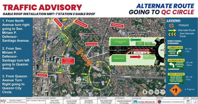 Two lanes of North Avenue southbound temporarily closed from July 8 until September 30