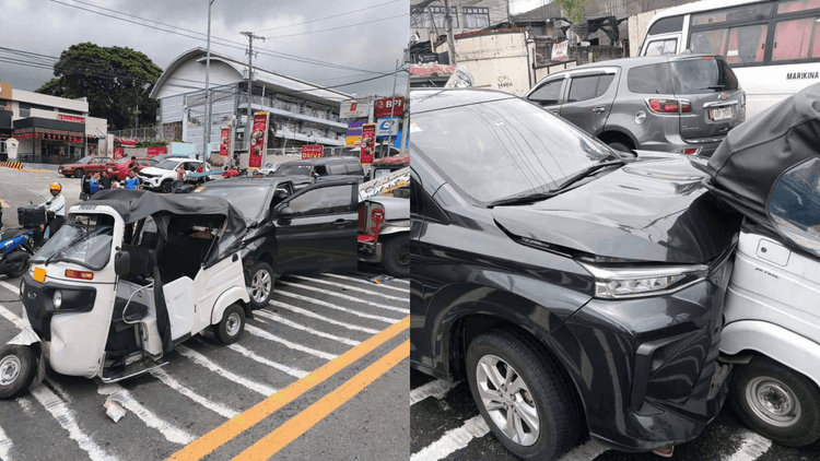 Jeep, e-trike at kotse nagkarambola sa Antipolo