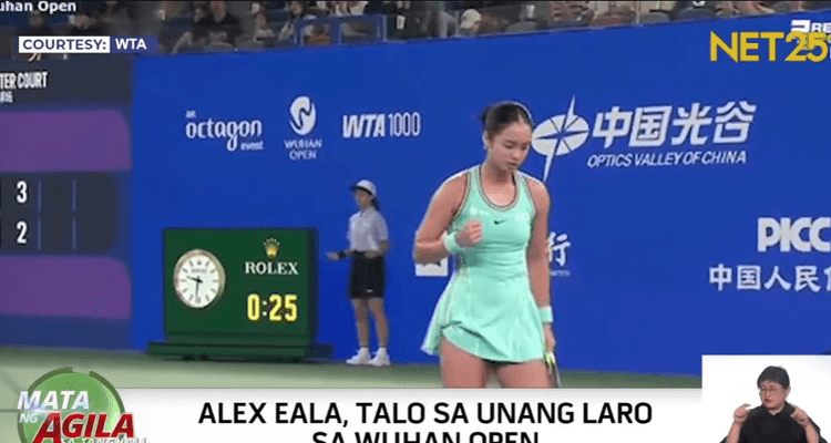 Alex Eala, natalo kay Han Shi sa Wuhan Open