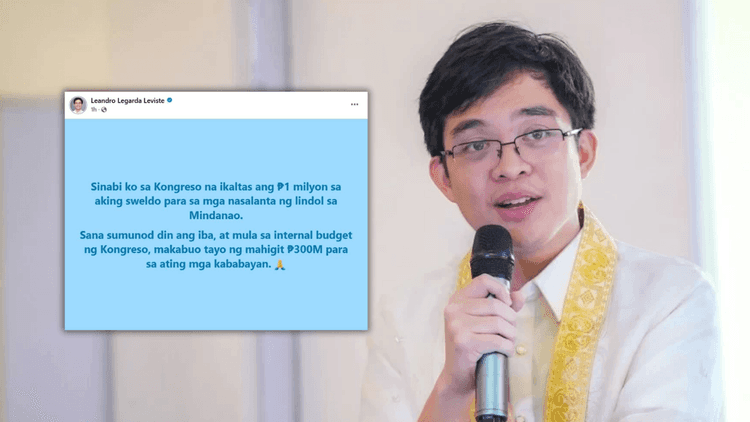 Leandro Leviste magdo-donate ng ₱1 milyon para sa mga biktima ng lindol