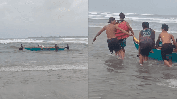 2 magkapatid na mangingisda, nasagip matapos lumubog ang bangka sa Zambales
