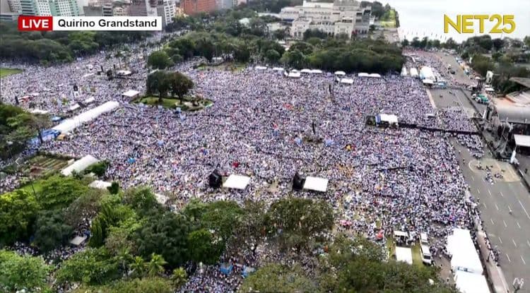1.6M katao, dumalo sa National Rally For Peace sa Quirino Grandstand