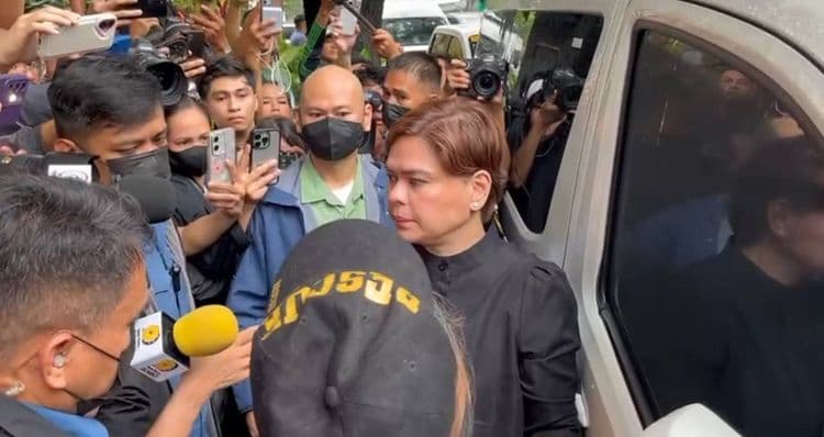 Sara Duterte, itinuring nang sumuko sa mga awtoridad; nagpiyansa sa QC RTC