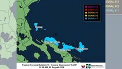 4 na lugar sa Luzon nakataas na sa signal no. 1