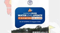 Marikina River, itinaas na sa 2nd alarm