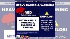 Red Rainfall Warning, itinaas sa Metro Manila at 3 lalawigan
