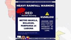 Red Rainfall Warning, itinaas na sa ibang lugar