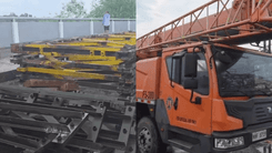 Heavy equipment, materyales para sa Bailey Bridge, dumating sa Tarlac