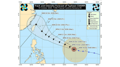 Bagyong Champi, posibleng pumasok sa PAR sa Oktubre 20