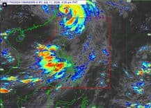 All tropical cyclone wind signals lifted as Typhoon "Inday" approaches southeastern coast of Zhejiang, China