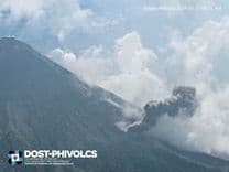 Mayon emits ash; 196 volcanic earthquakes monitored 