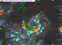Signal No. 1 raised over parts of Luzon as LPA develops into tropical depression 