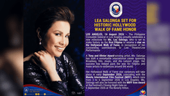 Lea Salonga, kauna-unahang Pilipinang magkakaroon ng Hollywood Walk of Fame star
