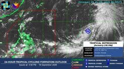 PAGASA monitoring tropical depression outside PAR
