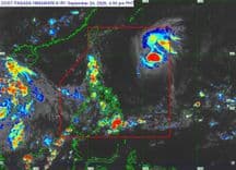 TS "Queenie" maintains strength while over PHL Sea