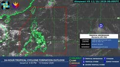 PAGASA monitoring tropical depression outside PAR 