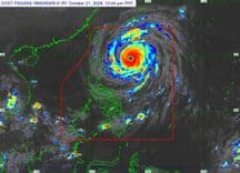 Batanes, northeastern portion of Babuyan Islands under Signal No. 2 due to Super Typhoon "Rosal"