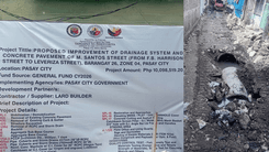 Drainage project sa Pasay, binatikos ng mga residente dahil sa mas maliit na tubo