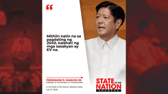 Marcos target kalahati ng mga Pilipino gumagamit ng e-vehicle sa 2028