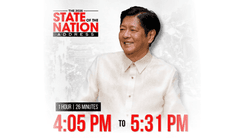 Ikalimang SONA ni Marcos tumagal ng 1 oras at 26 minuto