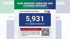5,931 Barangay, posibleng bumaha dahil sa Bagyong Queenie