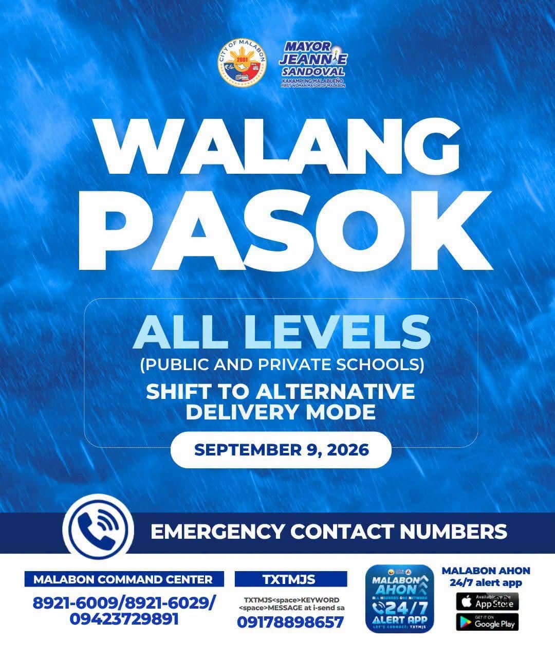 Caloocan at Malabon, nagpatupad din ng suspensyon ng face-to-face classes sa lahat ng antas ngayong Setyembre 9!.jpg
