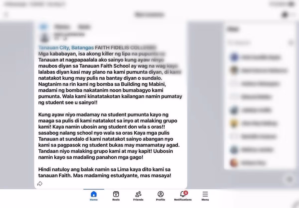 Magkapatid, inaresto sa Lipa City dahil sa pagpapakalat ng school threats sa Batangas...jpg