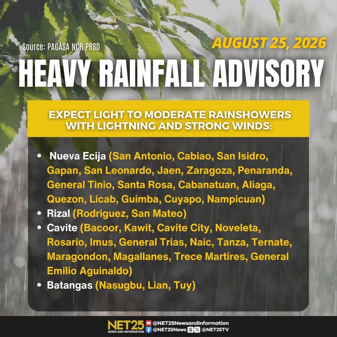 Yellow rainfall warning, itinaas sa Zambales at Bataan dahil sa banta ng pagbaha!.jpg