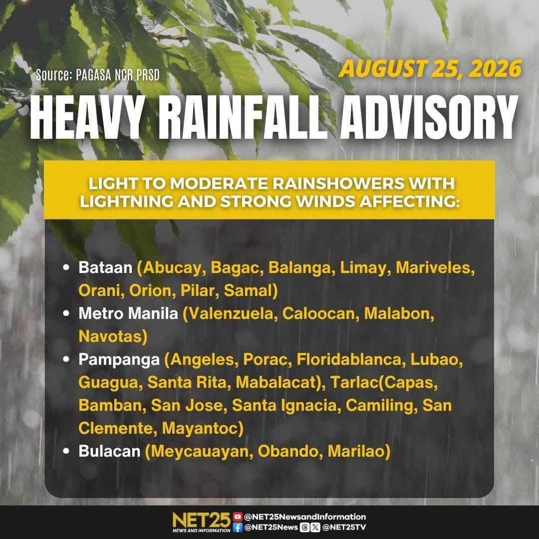 Yellow rainfall warning, nananatili sa Zambales at Bataan..jpg