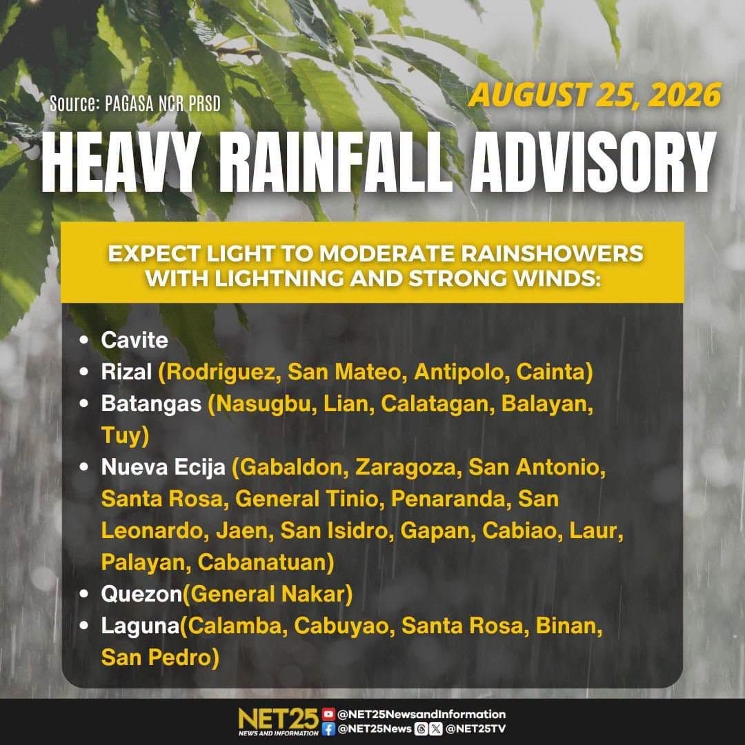 Yellow rainfall warning, nananatili sa Zambales at Bataan!.jpg