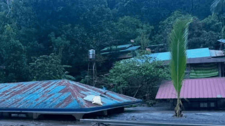 2 bahay sa San Marcelino, Zambales, natabunan ng buhangin dahil sa Sta. Fe River