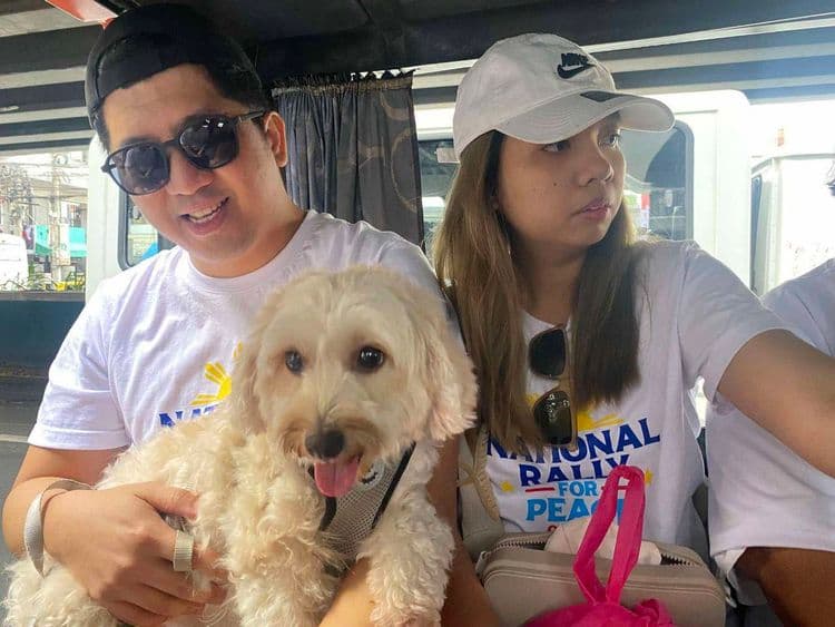 Fur babies for peace: Nakilahok din ang mga fur baby kasama ang kanilang fur parents sa National Rally for Peace ngayong araw