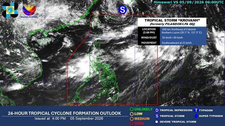 Tropical Depression, lumabas na sa PAGASA monitoring domain