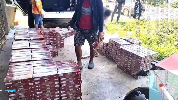 1,045 reams ng hinihinalang puslit na sigarilyo, nasabat sa checkpoint