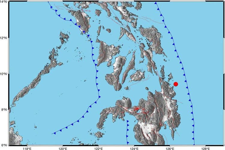 Magnitude 3.8 na lindol, tumama sa Cortes, Surigao del Sur