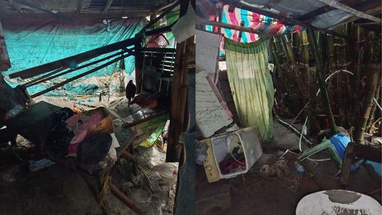 Bahay sa Porac, Pampanga, wasak matapos ang malakas na ulan