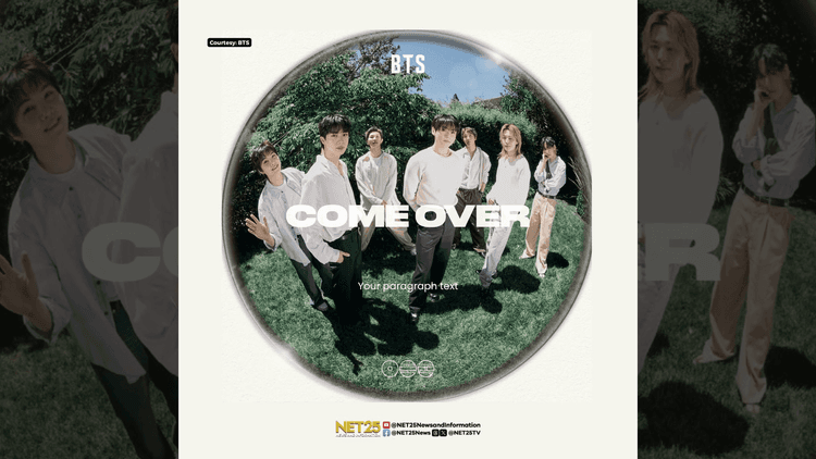 “Come Over”, opisyal nang inilabas ng BTS