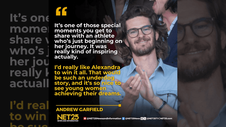 Andrew Garfield, humanga sa husay ni Alex Eala sa Wimbledon