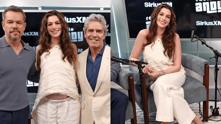 Anne Hathaway ipinakita ang baby bump sa New York appearance