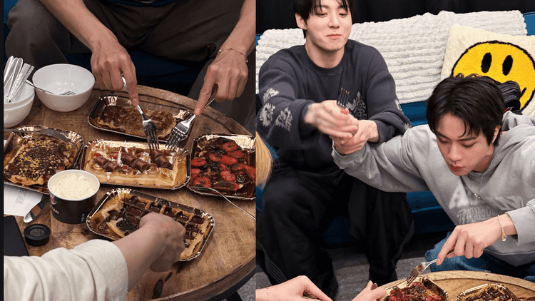 BTS, nag-flex ng belgian waffle food trip sa gitna ng kanilang World Tour
