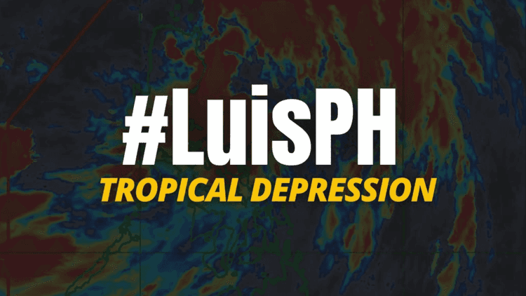 Bagyong Luis, bahagyang humina habang nagbabaybay sa Philippine Sea sa silangan ng Isabela