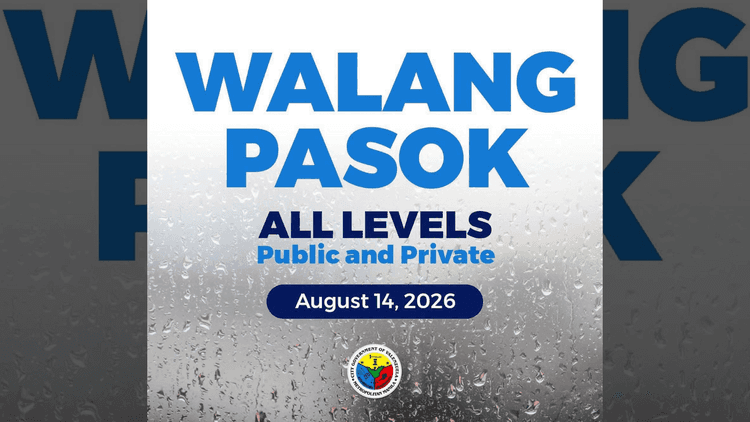 Face-to-face classes sa lahat ng antas sa Valenzuela, suspendido ngayong Biyernes, Agosto 14