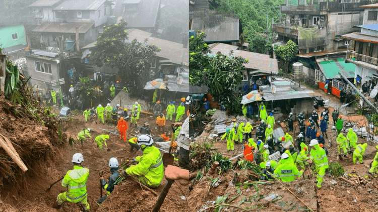 Clearing operations isinagawa sa mga lugar na tinamaan ng landslide at baha