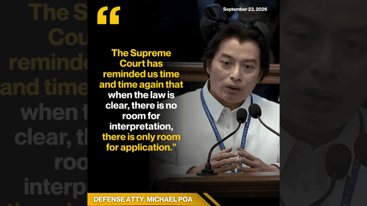 Atty. Poa sa oral arguments: 16 na boto ang kailangan para sa conviction sa impeachment ni VP Sara