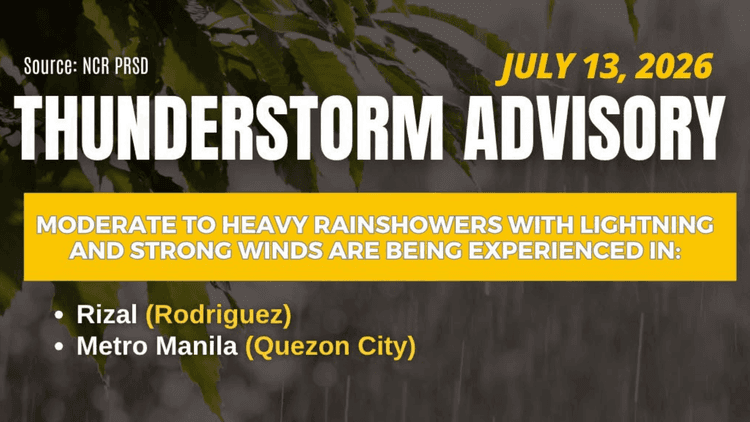 Katamtaman hanggang malakas na pag-ulan, asahan at nararanasan sa ilang bahagi ng Luzon