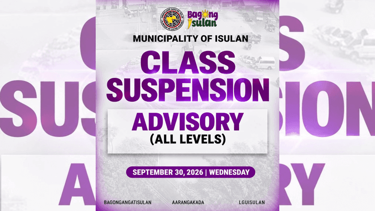 Klase sa mga paaralan sa Isulan, Sultan Kudarat, suspendido ngayong hapon bunsod ng insidente