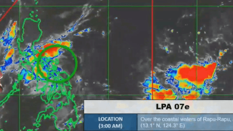 LPA sa Rapu-Rapu, Albay, magdadala ng mga pag-ulan sa Luzon; mababa ang tiyansang maging bagyo